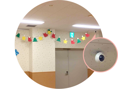 セキュリティカメラで事故防止対策